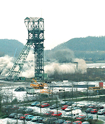 Sprengung Franzschacht 15-12-1995